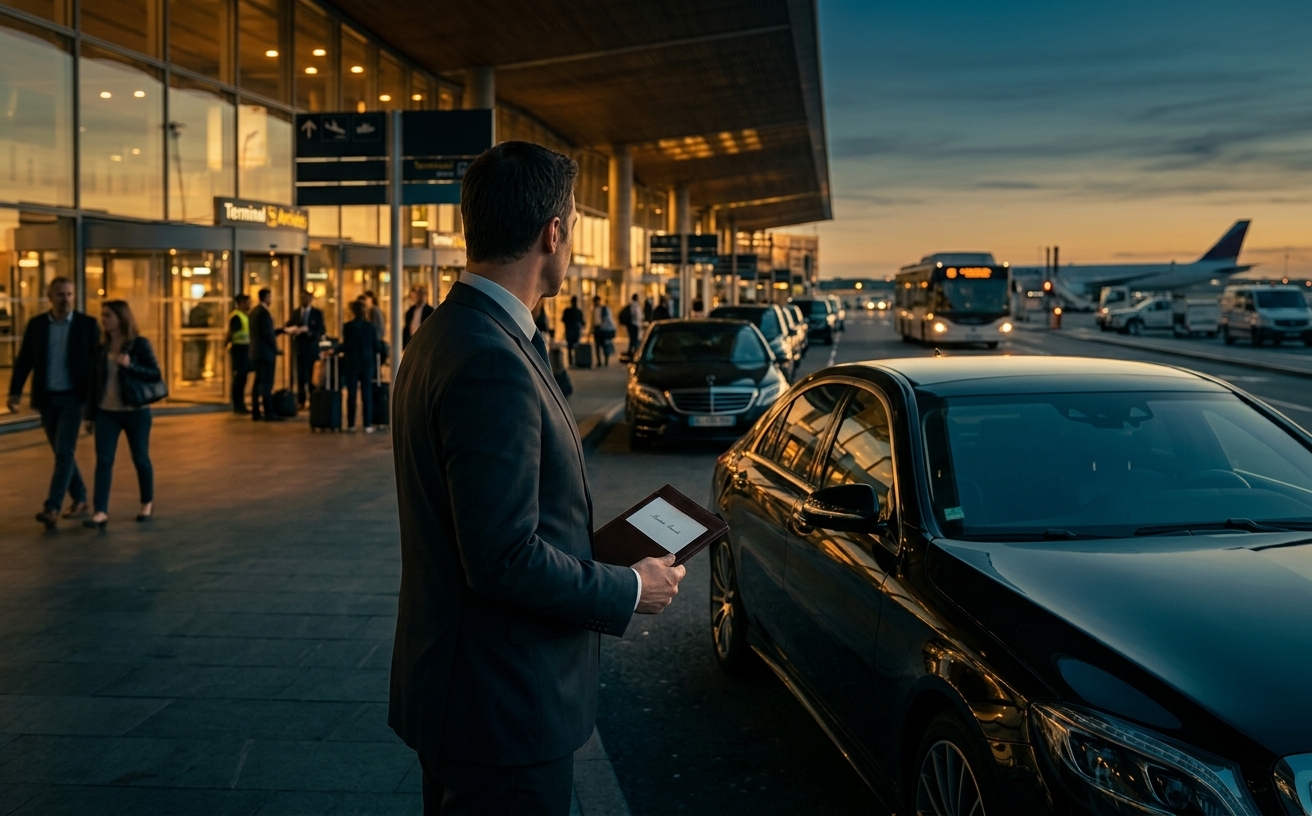 Chauffeur Obi VTC à l’arrivée d’un aéroport